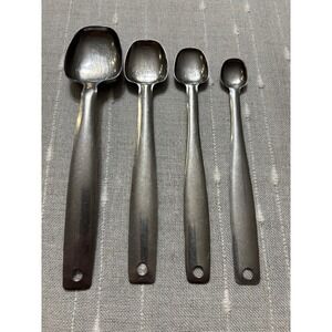 Vintage Foley Stainless Steel Long Handle Measuring Spoons Set Of 4